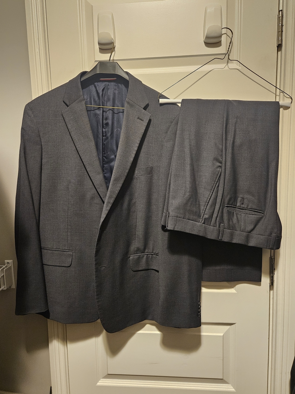 Tommy Hilfiger Men's Gray Two-Piece Suit Blazer & Pants